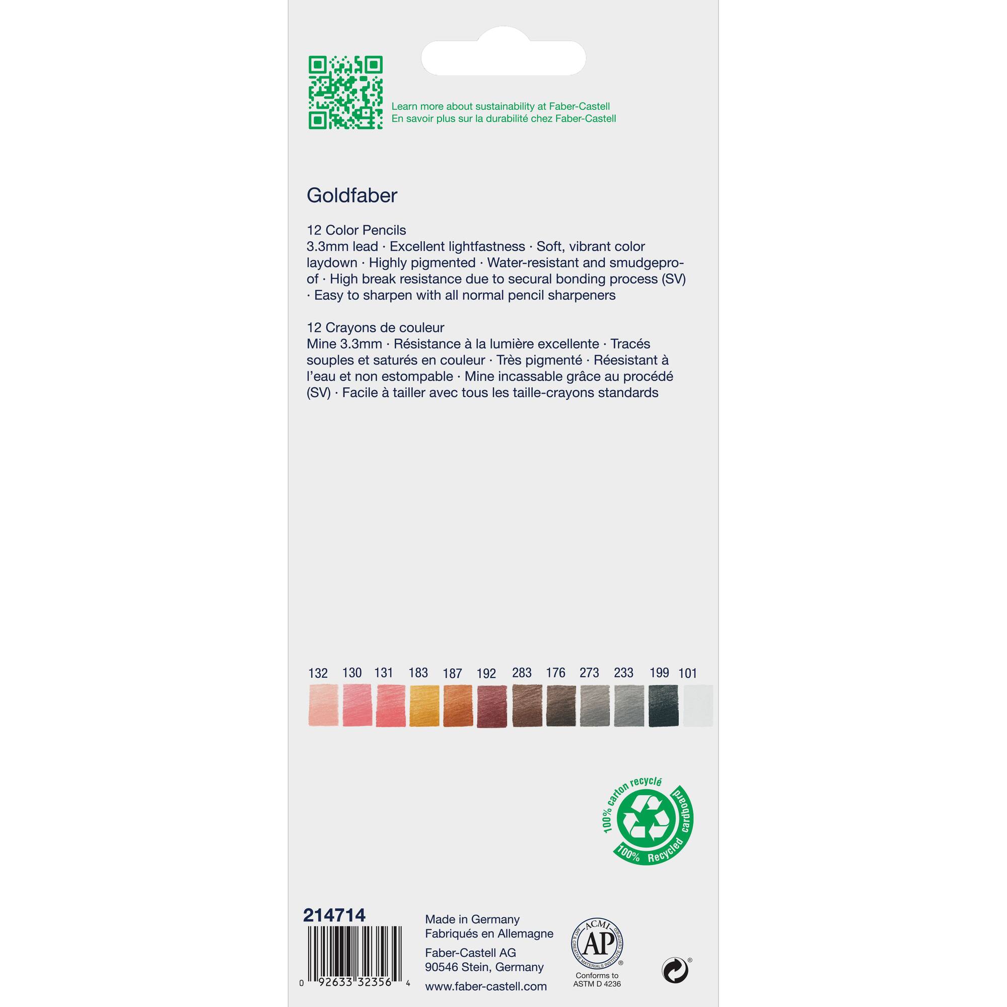 Faber-Castell® Goldfaber Skin Tones Color Pencils